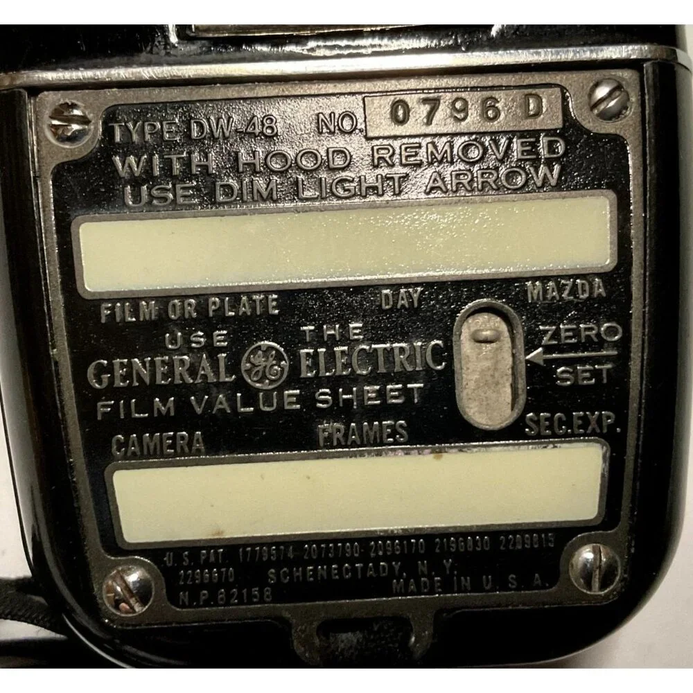 Vintage General Electric Light Exposure Meter Photography Equipment Working